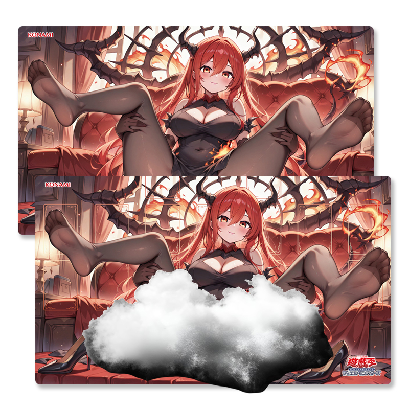 TCG对战垫 赐炎之咎姬 游戏王决斗盘 卡牌DIY场地卡垫