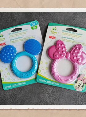 美国代购NUK Disney迪士尼系列牙胶咬咬胶可冰镇固齿器