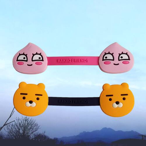 KAKAO FRIENDS卡通硅胶耳机绕线器集线器数据线整理器绑线卷线器