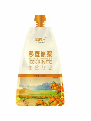 沙棘原浆新疆阿勒泰野生小果原浆无添加3x500ml