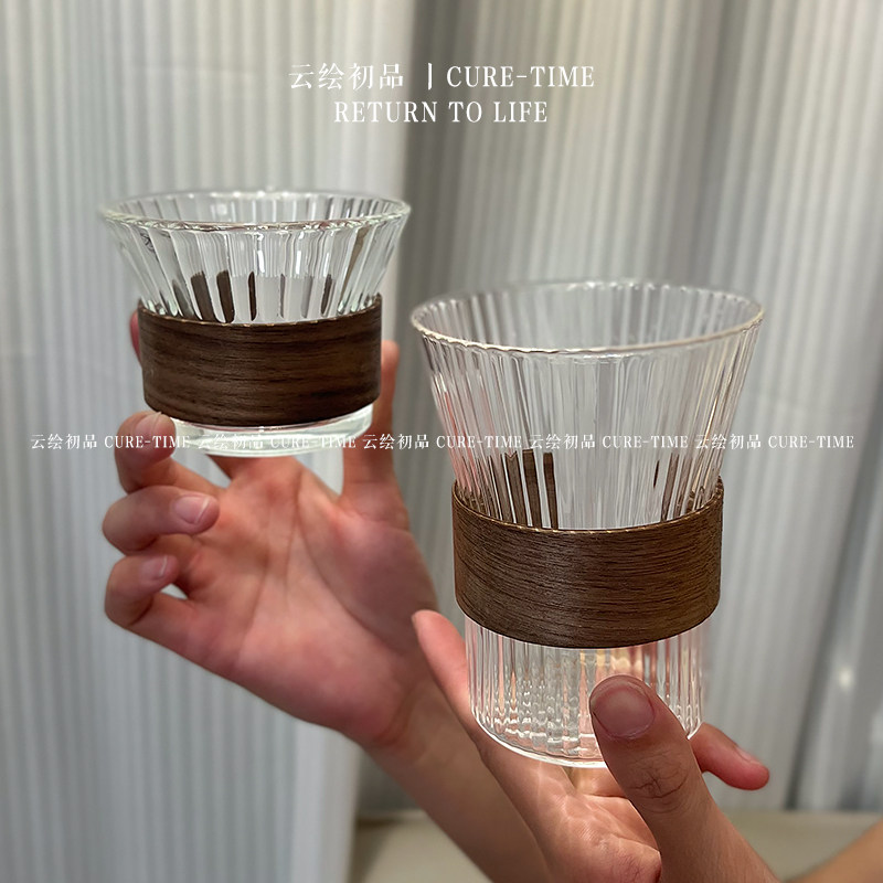 高级感女精致挂耳咖啡杯冰美式拿铁杯高颜值茶杯家用玻璃喝水杯子,餐饮具,咖啡杯,淘宝优惠券,粉丝福利购,淘宝优惠卷