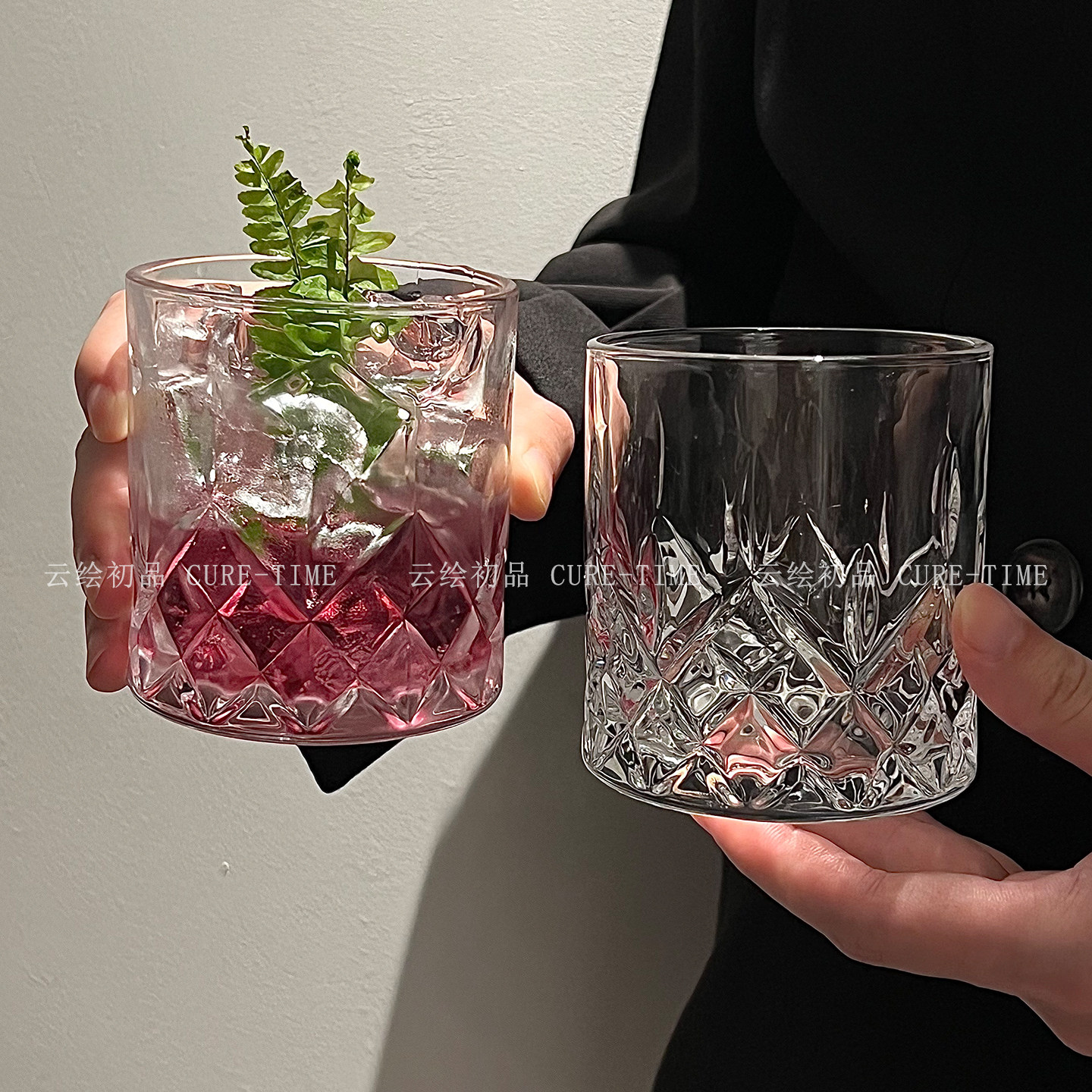 小众高级感复古威士忌酒杯轻奢洋酒杯家用高档啤酒杯高颜值玻璃杯