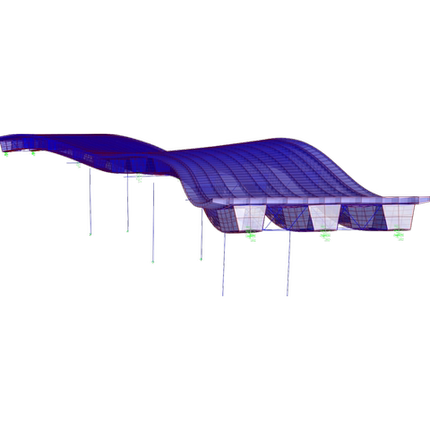 Sap2000建模csibridge铁路公路桥梁移动荷载振动动力响应分析代做