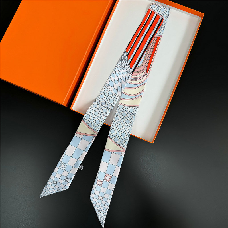 新款仿真丝绑包丝巾绑包包手柄缠手提装饰长条丝带双面异色围巾女