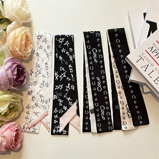 加长款手提包包丝巾绑包丝带绑包袋手柄长条飘带缠包带波点发带女