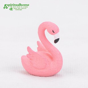 陈军工艺火烈鸟礼品PVC塑料摆件钥匙扣配件蛋糕摆件 微景观小摆件