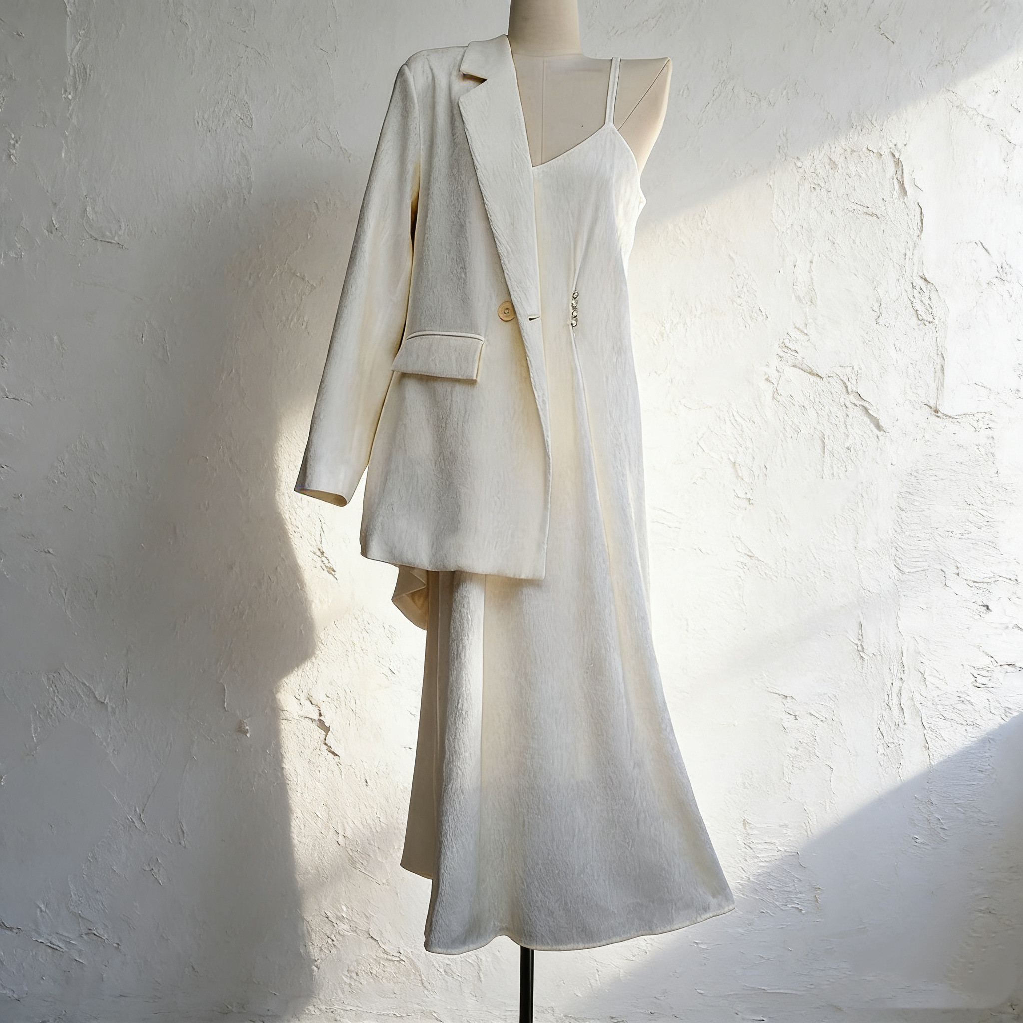 大码西装长袖两件套装胖mm吊带裙春秋新款200斤雪纺西服背心长裙,女装/女士精品,大码套装,淘宝优惠券,粉丝福利购,淘宝优惠卷