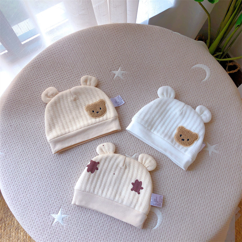 新生儿秋冬无骨可爱胎帽