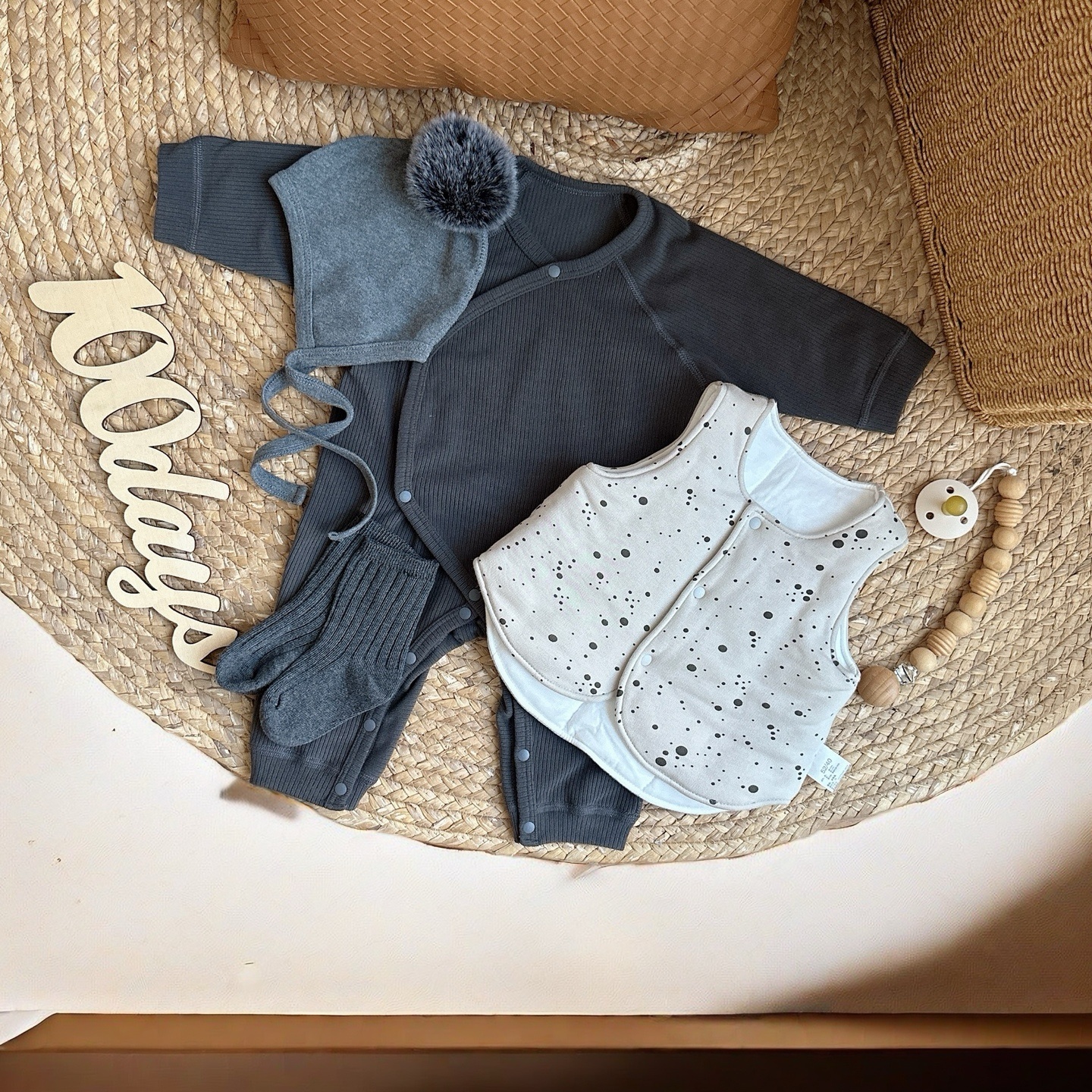 【冬日小暖炉火】婴儿秋冬连体衣