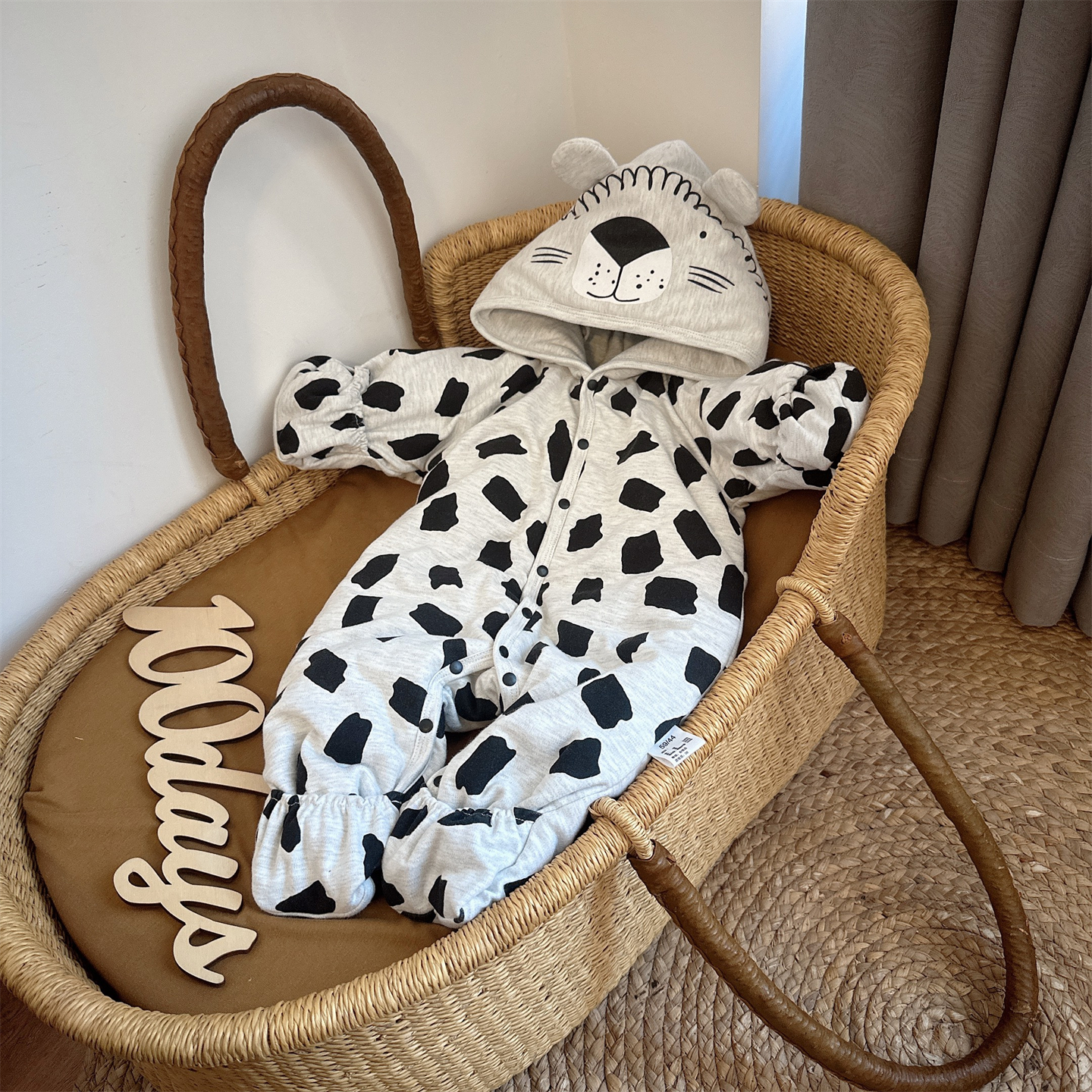 ins欧美宝宝棉服婴儿冬季加厚夹棉外出服抱抱衣包手包脚带帽外套