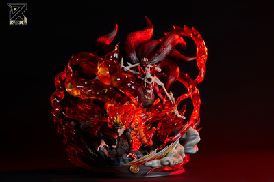 【李小西弟弟】现货 简刻 NMS004 妖尾 九尾 鸣人 限量手办GK