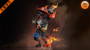 【李小西弟弟】DOD ZOO 动物系列01 挥手黑豹 艾斯 限量手办GK