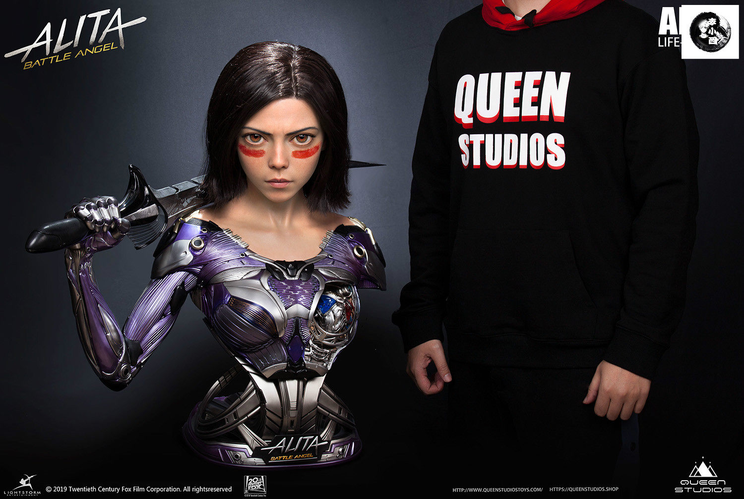 【李小西弟弟】QUEEN QS 阿丽塔 Alita 战斗天使 一比一正版胸像