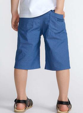 90-140 日单贵牌 beb*e 男童轻薄牛仔中裤短裤日本原单童装