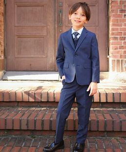 comme 日单贵牌 男童西装 外套西裤 外贸日本原单 120 套装 160