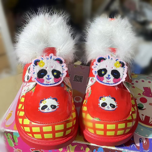 大头鞋猪皮里鸳鸯鞋定制款