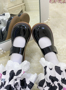 全款新版樱花底【灰姑娘】大头鞋21do原创防伪设计单鞋魔术贴厚底