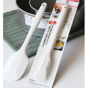 日本Cakeland一体式硅胶刮刀烘焙大号奶油搅拌刀耐高温橡皮软铲刀