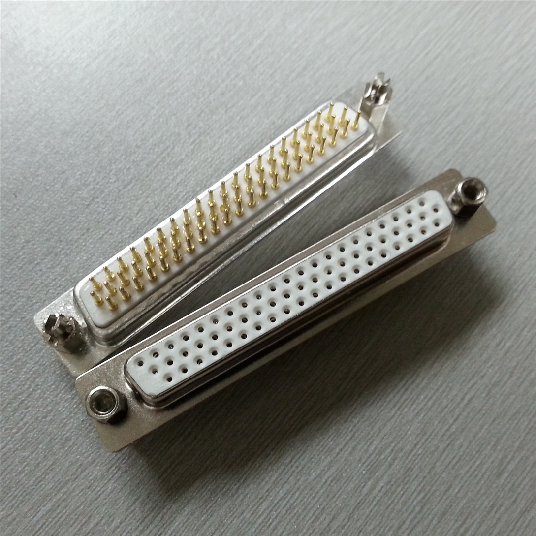 D-sub50PIN焊线母头连接器