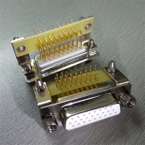 车针d-sub(三排VGA26pin)母座 优质实心针卧式DR26孔母头接口插座
