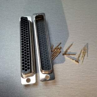 高铁专用车针打线式62PIN连接器 高密度VGA公接头 62PIN公头插件