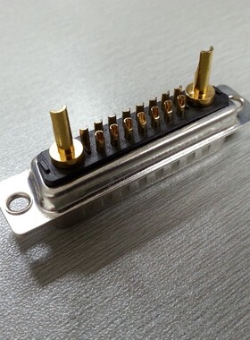 优质大电流焊线17W2公座连接器矩形DB型混装2+15芯电源线公头插头