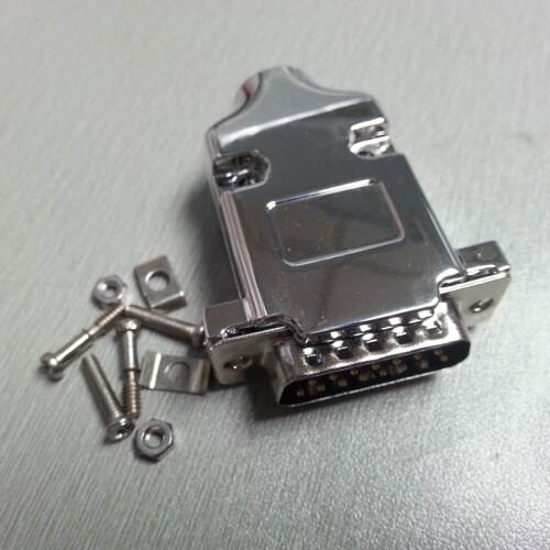 优质DB15pin HDB26 3W3 3V3 公母锌合金屏蔽壳 7W2针金属装配外壳