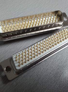 优联康高密度dsub车针连接器 HDP78PIN公头光孔型 四排针座镀金3U