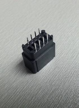 2.54mm间距 8PINPCB金手指插槽 黑色无耳 总线插座 2*4PIN直插座