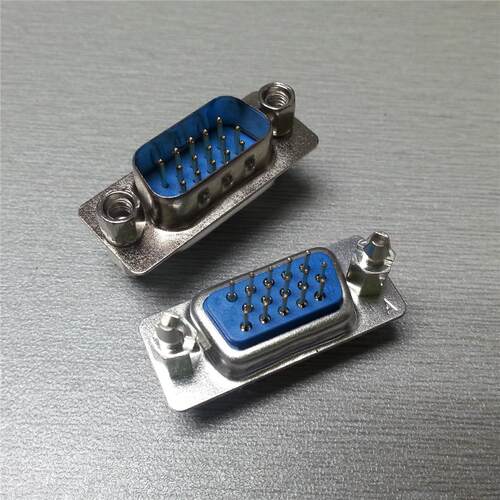 优联康VGA直插焊板连接器公母座