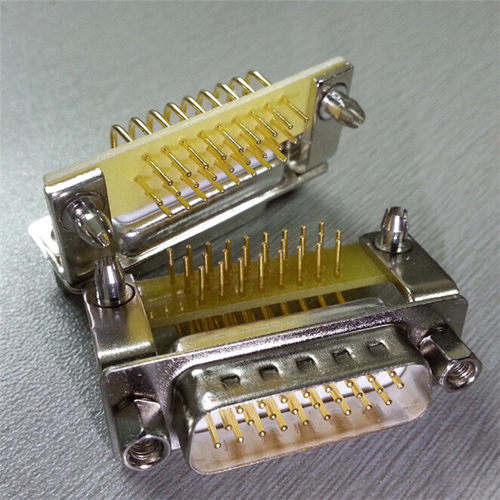 优质实心车针d-sub三排VGA26pin公座连接器镀金PCB 14M6-261-D2-W