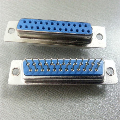 优质D-SUB连接器直插DP25PIN母座电脑并口25孔立式矩形DB母带螺丝