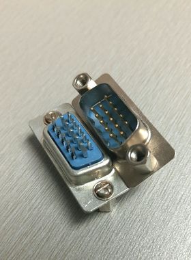 简易式HDB15P RS232串口公头连接器 前卯螺丝  高密度针座 HDB15P