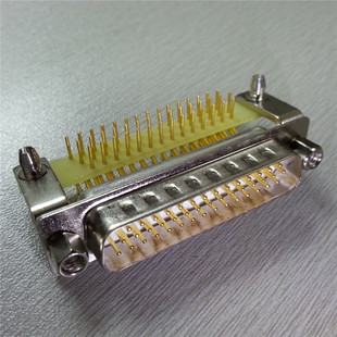 优质车针d-sub三排VGA44pin公座连接器矩形HDR44芯实心针电线插座