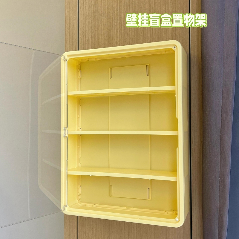 chiikawa展示柜手办公仔10cm棉花娃娃拉布布毛绒玩偶收纳盒挂墙