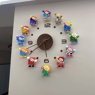 yoyo酱盲盒亚克力底座上墙L支架diy钟小置物架手办冰箱贴展示托