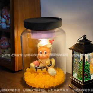 星星人造景材料包DIY发光灯玻璃瓶罩dimoo如果今天星期八展示盒