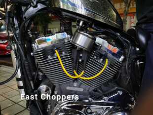 哈雷883 1200 48改侧移表架高压包支架二合一 公里表架