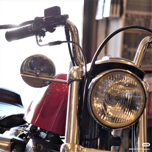 哈雷运动者避震器专用后视镜子杆 72 48 883 不锈钢材质