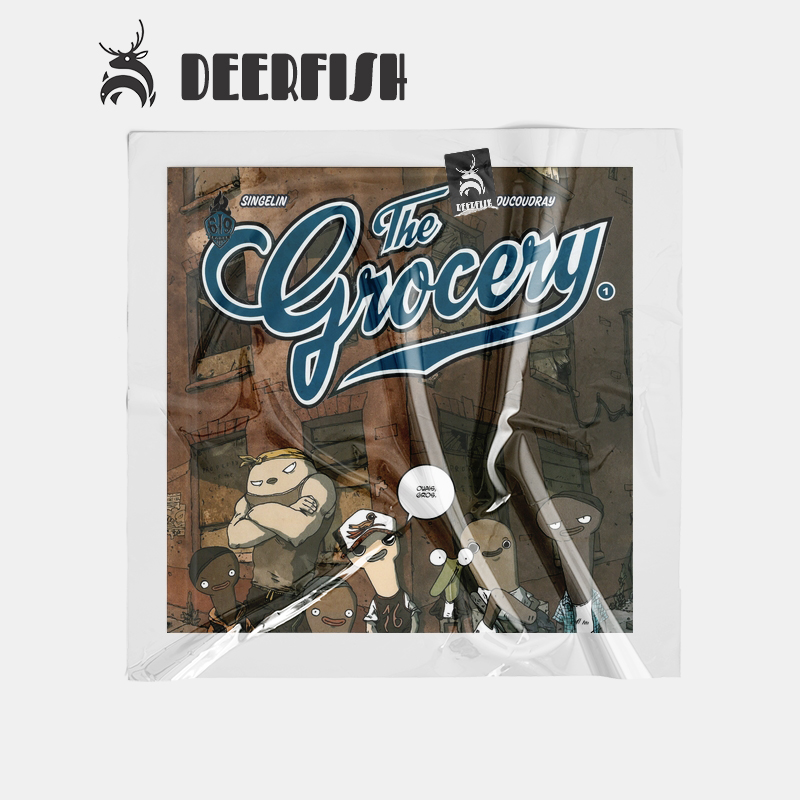 法 The Grocery Ducoudray Singelin 杂货店 漫画素材资料