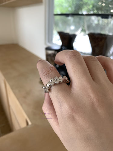 iFHHee  野居种子 原创设计 通体s925纯银戒指