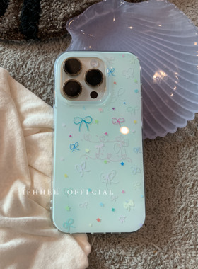 iFHHee 浅马卡蝴蝶结 夏日must have 原创设计 双层imd手机壳