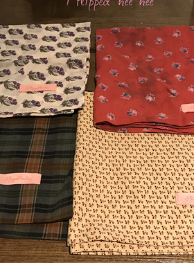 iFHHee 小花田野*四色多用方巾 100%棉多用途丝巾 头巾围巾发带～