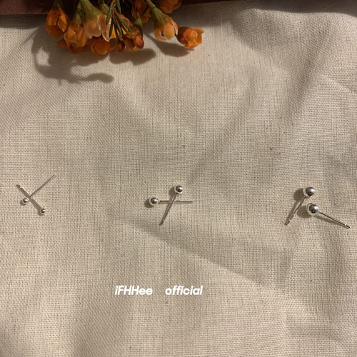 iFHHee 日常保养 通体925养耳球球银针 洗澡不用摘
