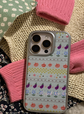 iFHHee 水果废话岛 原创设计 银边手机壳 iphone手机壳