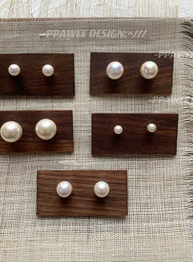 人鱼姬韩代fever同款复古珍珠耳环韩国贝母耳饰高级感耳环女ins风