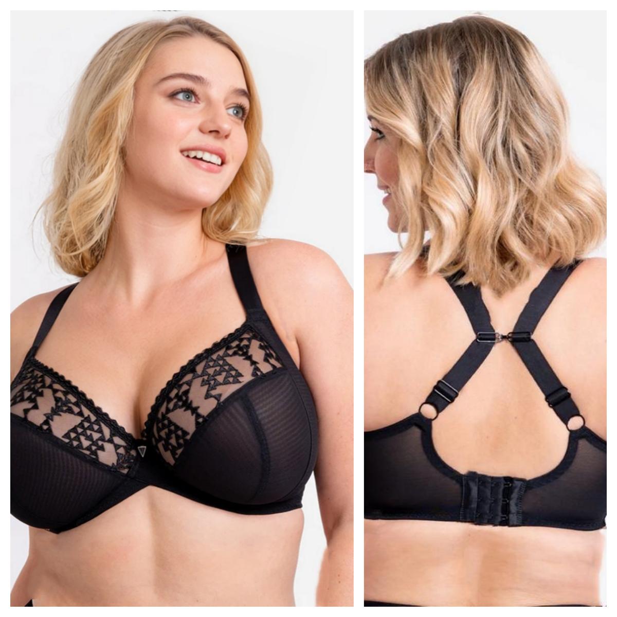 欧美款式有钢托大胸显小性感