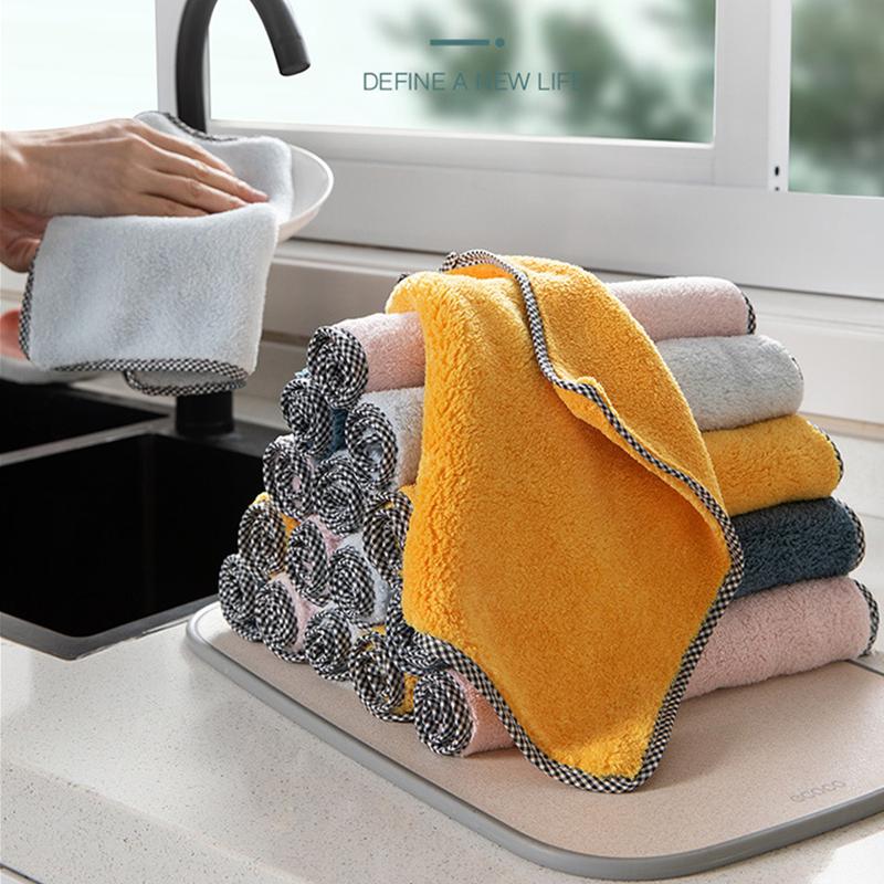 可挂式擦手巾厨房吸水毛巾不沾油洗碗抹布擦碗巾浴室毛巾搓手手帕,家庭/个人清洁工具,抹布,淘宝优惠券,粉丝福利购,淘宝优惠卷