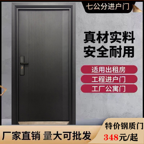 鑫骏福平开成都氟碳漆钢质防盗门
