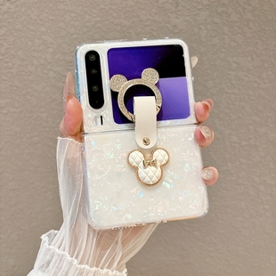 适用华为purax手机壳px贝壳纹2025新款女pruax透明pruax典藏版purex阔折叠屏huawei puarx网红小香风指环支架